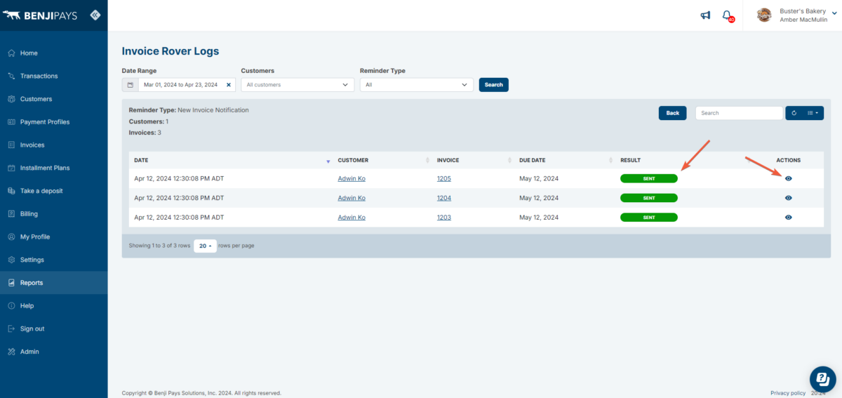Invoice Rover screenshot